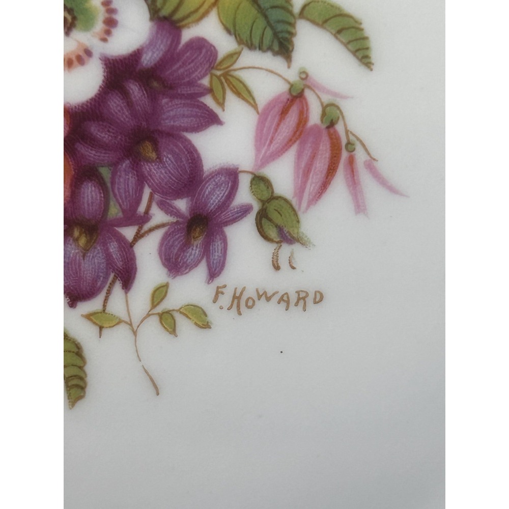 Vintage Hammersley Howard Sprays Floral Bone China 10.5" Dinner Plate England - Picture 2 of 7